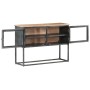 Solid acacia wood sideboard in gray, 100x30x70 cm by vidaXL, Sideboards - Ref: Foro24-323502, Price: 198,80 €, Discount: %