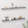 Wall shelves 2 units gray 115x9x3 cm by vidaXL, Shelves and shelves - Ref: Foro24-326673, Price: 30,64 €, Discount: %