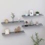 Wall shelves 4 units gray 60x9x3 cm by vidaXL, Shelves and shelves - Ref: Foro24-326675, Price: 32,15 €, Discount: %