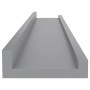 Wall shelves 4 units gray 60x9x3 cm by vidaXL, Shelves and shelves - Ref: Foro24-326675, Price: 32,15 €, Discount: %