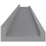 Estantes de pared 4 unidades gris 100x9x3 cm de vidaXL, Estantes y estanterías - Ref: Foro24-326677, Precio: 41,99 €, Descuen...