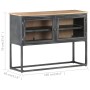 Solid acacia wood sideboard in gray, 100x30x70 cm by vidaXL, Sideboards - Ref: Foro24-323502, Price: 198,80 €, Discount: %