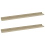 Wall shelves 2 units Sonoma oak 80x9x3 cm by vidaXL, Shelves and shelves - Ref: Foro24-326681, Price: 25,18 €, Discount: %