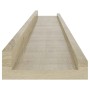 Wall shelves 2 units Sonoma oak 80x9x3 cm by vidaXL, Shelves and shelves - Ref: Foro24-326681, Price: 25,18 €, Discount: %