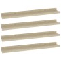 Wall shelves 4 units Sonoma oak 60x9x3 cm by vidaXL, Shelves and shelves - Ref: Foro24-326685, Price: 34,12 €, Discount: %