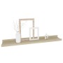 Wall shelves 4 units Sonoma oak 60x9x3 cm by vidaXL, Shelves and shelves - Ref: Foro24-326685, Price: 34,12 €, Discount: %