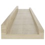 Wall shelves 4 units Sonoma oak 60x9x3 cm by vidaXL, Shelves and shelves - Ref: Foro24-326685, Price: 34,12 €, Discount: %