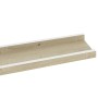 Wall shelves 2 units white and Sonoma oak 80x9x3 cm by vidaXL, Shelves and shelves - Ref: Foro24-326691, Price: 23,73 €, Disc...