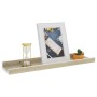 Wall shelves 4 units white and Sonoma oak 40x9x3 cm by vidaXL, Shelves and shelves - Ref: Foro24-326694, Price: 25,99 €, Disc...