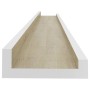 Wall shelves 4 units white and Sonoma oak 80x9x3 cm by vidaXL, Shelves and shelves - Ref: Foro24-326696, Price: 37,32 €, Disc...