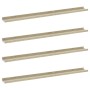 Wall shelves 4 units white and Sonoma oak 100x9x3 cm by vidaXL, Shelves and shelves - Ref: Foro24-326697, Price: 49,02 €, Dis...