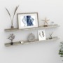 Wall shelves 2 units concrete gray 100x9x3 cm by vidaXL, Shelves and shelves - Ref: Foro24-326702, Price: 29,99 €, Discount: %