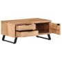 Mesa de centro madera maciza acacia borde natural 90x50x40 cm de vidaXL, Mesas de centro - Ref: Foro24-323520, Precio: 288,99...