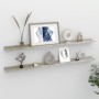 Wall shelves 2 units concrete gray 115x9x3 cm by vidaXL, Shelves and shelves - Ref: Foro24-326703, Price: 32,51 €, Discount: %