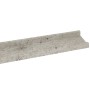 Wall shelves 2 units concrete gray 115x9x3 cm by vidaXL, Shelves and shelves - Ref: Foro24-326703, Price: 32,51 €, Discount: %