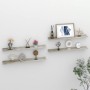 Wall shelves 4 units concrete gray 80x9x3 cm by vidaXL, Shelves and shelves - Ref: Foro24-326706, Price: 29,31 €, Discount: %