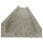 Wall shelves 4 units concrete gray 80x9x3 cm by vidaXL, Shelves and shelves - Ref: Foro24-326706, Price: 29,31 €, Discount: %