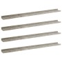 Wall shelves 4 units concrete gray 100x9x3 cm by vidaXL, Shelves and shelves - Ref: Foro24-326707, Price: 35,99 €, Discount: %