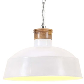 Lámpara colgante industrial 58 cm blanca E27 de vidaXL, Lámparas - Ref: Foro24-320832, Precio: 68,99 €, Descuento: %