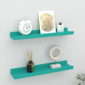 Wall shelves 2 units blue 40x9x3 cm by vidaXL, Shelves and shelves - Ref: Foro24-326709, Price: 11,99 €, Discount: %