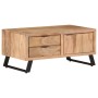 Mesa de centro madera maciza acacia borde natural 90x50x40 cm de vidaXL, Mesas de centro - Ref: Foro24-323520, Precio: 288,99...