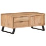 Mesa de centro madera maciza acacia borde natural 90x50x40 cm de vidaXL, Mesas de centro - Ref: Foro24-323520, Precio: 288,99...