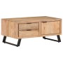 Mesa de centro madera maciza acacia borde natural 90x50x40 cm de vidaXL, Mesas de centro - Ref: Foro24-323520, Precio: 288,99...