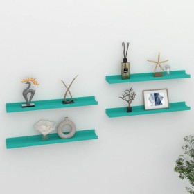 Wall shelves 4 units blue 60x9x3 cm by vidaXL, Shelves and shelves - Ref: Foro24-326715, Price: 23,80 €, Discount: %