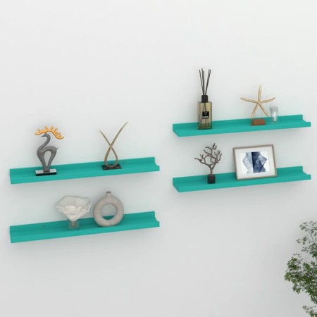 Wall shelves 4 units blue 60x9x3 cm by vidaXL, Shelves and shelves - Ref: Foro24-326715, Price: 23,99 €, Discount: %