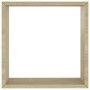 Cube wall shelves 3 units Sonoma oak by vidaXL, Shelves and shelves - Ref: Foro24-326719, Price: 29,42 €, Discount: %