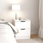 White plywood bedside table 40x40x50 cm by vidaXL, Nightstands - Ref: Foro24-326723, Price: 59,12 €, Discount: %