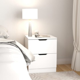 White plywood bedside table 40x40x50 cm by vidaXL, Nightstands - Ref: Foro24-326723, Price: 59,21 €, Discount: %