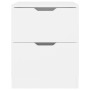 White plywood bedside table 40x40x50 cm by vidaXL, Nightstands - Ref: Foro24-326723, Price: 59,12 €, Discount: %