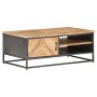 Mesa de centro de madera maciza de acacia 90x50x35 cm de vidaXL, Mesas de centro - Ref: Foro24-323526, Precio: 193,99 €, Desc...