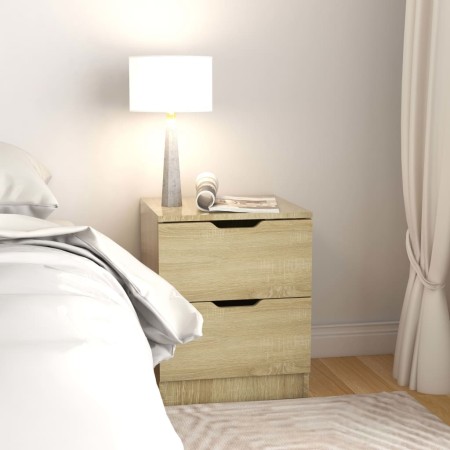 Sonoma oak engineered wood bedside table 40x40x50 cm by vidaXL, Nightstands - Ref: Foro24-326729, Price: 61,29 €, Discount: %