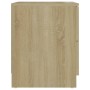 Sonoma oak engineered wood bedside table 40x40x50 cm by vidaXL, Nightstands - Ref: Foro24-326729, Price: 61,29 €, Discount: %