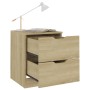 Sonoma oak engineered wood bedside table 40x40x50 cm by vidaXL, Nightstands - Ref: Foro24-326729, Price: 61,29 €, Discount: %