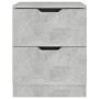 Nightstands 2 pcs concrete gray engineered wood 40x40x50 cm by vidaXL, Nightstands - Ref: Foro24-326732, Price: 109,70 €, Dis...