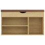 Shoe bench with Sonoma engineered wood cushion 80x30x47 cm by vidaXL, Shoe racks and shoe organizers - Ref: Foro24-326762, Pr...