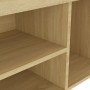 Shoe bench with Sonoma engineered wood cushion 80x30x47 cm by vidaXL, Shoe racks and shoe organizers - Ref: Foro24-326762, Pr...