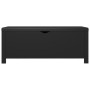 Black engineered wood storage box and cushion 105x40x45 cm by vidaXL, Storage trunks - Ref: Foro24-326769, Price: 115,68 €, D...