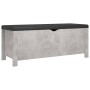 Storage box with concrete gray engineered wood cushion by vidaXL, Storage trunks - Ref: Foro24-326772, Price: 105,62 €, Disco...