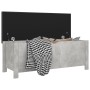 Storage box with concrete gray engineered wood cushion by vidaXL, Storage trunks - Ref: Foro24-326772, Price: 105,62 €, Disco...