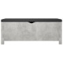 Storage box with concrete gray engineered wood cushion by vidaXL, Storage trunks - Ref: Foro24-326772, Price: 105,62 €, Disco...