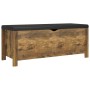 Smoked oak engineered wood storage box and cushion by vidaXL, Storage trunks - Ref: Foro24-326776, Price: 118,87 €, Discount: %