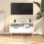 White plywood TV cabinet 90x40x48.5 cm by vidaXL, TV Furniture - Ref: Foro24-326777, Price: 93,75 €, Discount: %