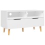 White plywood TV cabinet 90x40x48.5 cm by vidaXL, TV Furniture - Ref: Foro24-326777, Price: 93,75 €, Discount: %