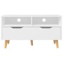 White plywood TV cabinet 90x40x48.5 cm by vidaXL, TV Furniture - Ref: Foro24-326777, Price: 93,75 €, Discount: %