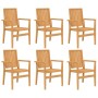 Garden dining set 7 pieces solid teak wood by vidaXL, Garden sets - Ref: Foro24-3157921, Price: 1,00 €, Discount: %