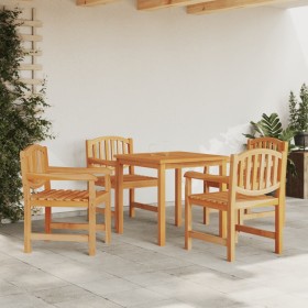 5-piece garden dining set solid teak wood by vidaXL, Garden sets - Ref: Foro24-3157924, Price: 560,99 €, Discount: %